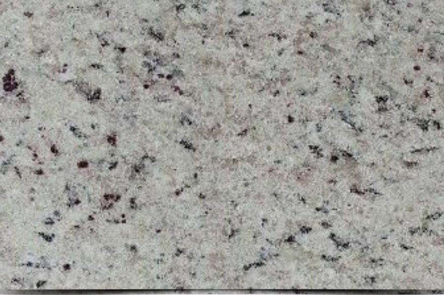 amostra de piso de granito Branco Dallas